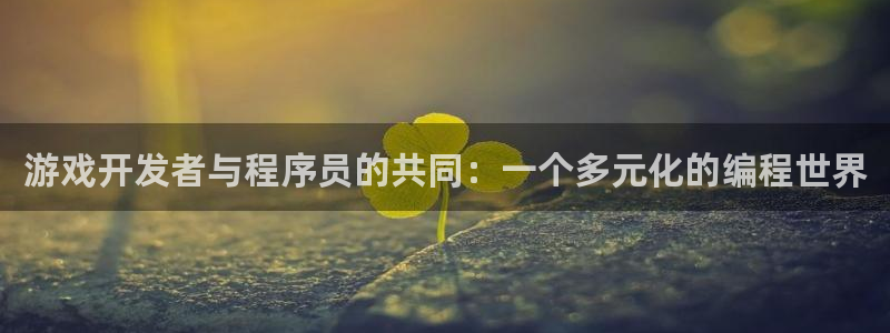沐鸣2平台注册：游戏开发者与程序员的共同：一个多元化的编程世界