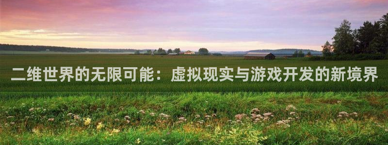 沐鸣2平台主管代理：二维世界的无限可能：虚拟现实与游戏开发的新境界